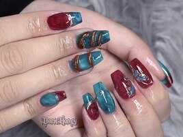 和モダンリングネイル