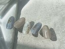くすみブルーインクネイル