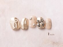 アイネイルズ 横浜EAST店(I-nails)/メタルリボンネイル