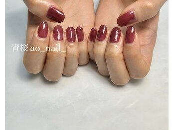アオネイル(青桜 ao_nail_)/《お試し》ワンカラーコース
