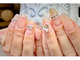 ワンカラー+パーツ+デザイン持ち