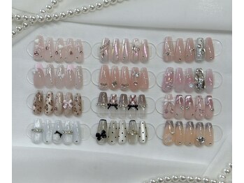 ウィッシュネイル 名古屋店(Ｗish Ｎail)の写真/【栄/矢場町】ワンホン・韓国系アートや人気のビジュー&旬のパーツ等が楽しめる☆定額トレンドコース6480円