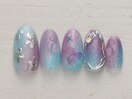 紫陽花ネイル　5990円