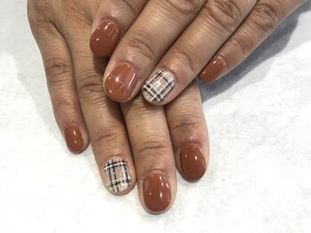 アース コアフュールボーテ 新潟中野山店 (EARTH Coiffure beaute')/ワンカラー+追加アート