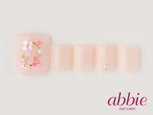 ネイルサロン アビー グランデュオ蒲田店(abbie)/ホロ花フット　￥10241