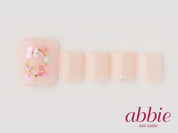 ネイルサロン アビー グランデュオ蒲田店(abbie)/ホロ花フット ¥10241