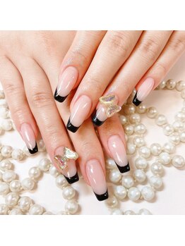 韓国風黒フレンチ♪