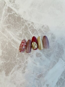 ワイズネイル(Y's NAIL)/過去ネイルサンプル/ツイード