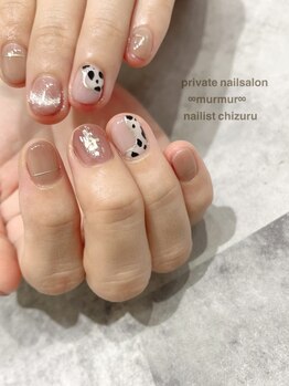 プライベート ネイルサロン マーマ(murmur)/ダルメシアンネイル