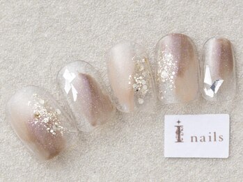 アイネイルズ 三宮店(I nails)/クリア塗りかけネイル￥6500
