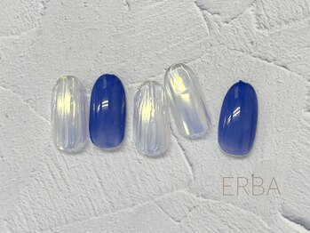 エルバ 目黒不動前(ERBA)/ホワイトミラーネイル♪