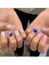 ラメ+ミラー+パーツ♪