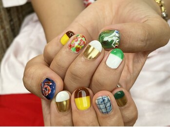 カーティシーネイルズ(curtisii NAILS)/大竹伸朗ネイル