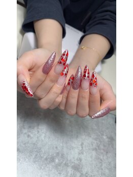 VERA private nail salon【ヴェラ】【4/1OPEN（予定）】/ハート×ロングネイル