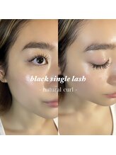 ライル(RILE)/black single lash / 140本