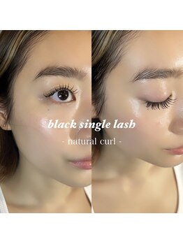 ライル(RILE)/black single lash / 140本