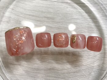 ペルルネイル(perle nail)の写真/[8月限定]フットキャンペーン【新規オフ無料☆デザイン定額コース（角質ケア付）￥11000→￥8800】