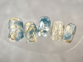 ブルーニュアンスフラワー
