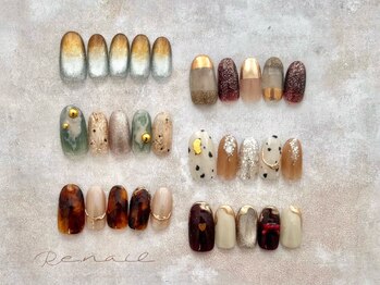リーネイル 博多店(Re.nail)の写真/可愛いサンプル多数でネイル初心者にもオススメ♪デザインに迷っても大丈夫◎