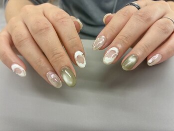 マグネットと凸凹ネイル♪