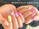 宝石ネイル＊7月monthly