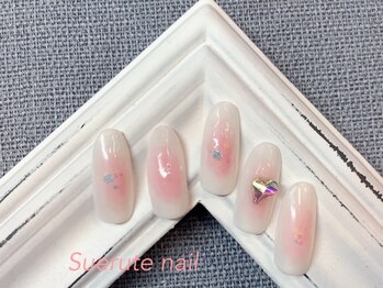 スエルテ ネイルサロン 北千住店/じゅわっと血色ネイル ¥8000