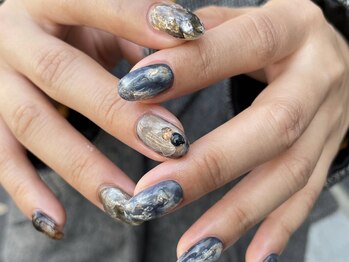 エデン(Eden)の写真/貴方のイメージするニュアンスdesignを再現・:*繊細アートもEdenにお任せ。上品で洗練されたネイルをご提案