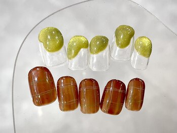 クレモアネイル 浦和店(CLEMORE NAIL)/マグネット×チェック