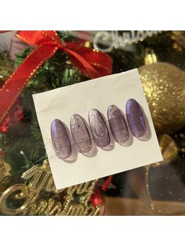 アイリッシュネイル 久屋大通店(Irish Nail)/大人マグネットニュアンスネイル