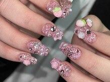 ダークハニー 原宿店(Dark Honey)/薔薇ネイル/Y2K/付け放題