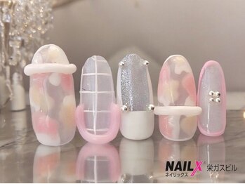 ネイリックス 栄ガスビル(NAILX)の写真/確かな技術力とセンスで口コミ高評価！持ち込みOKアートし放題メニューは貴方だけの手描きデザインもOK♪