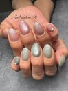 マグネット×フラッシュネイル