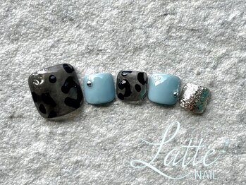 ラテネイル(Latte Nail)/10月定額デザイン Foot ver.