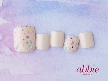 ネイルサロン アビー 宮益坂店(abbie)/フットカラフルシェル◇¥12386