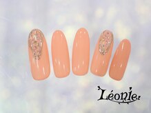 レオニー(Leonie)/ワンカラー×ミラーアートネイル
