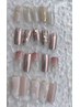 【HAND】2番人気シンプルニュアンスコース5480円→4980円(両手4本～6本アート