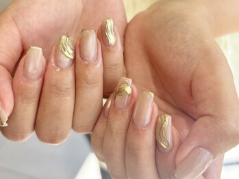 ヘアーアンドメイク アース 高崎店(HAIR＆MAKE EARTH)/ゴールドニュアンス　￥9500