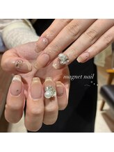 ネイルサロン スラッシュ(SLASH)/【Aki】マグネットフレンチ