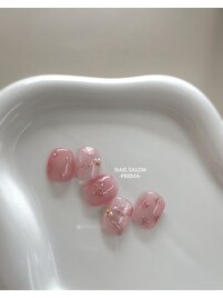 ピンクミラーハートデザイン