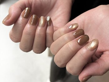 レトネイル レトネイル 大阪梅田(reto nail)/ニュアンス/秋ネイル/ミラー/秋
