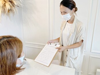 ザ ヴォーグ(the VOGUE)/《カウンセリングシートの記入》