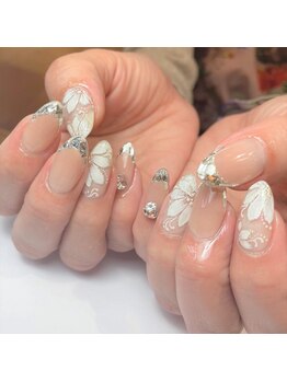 メイト(mate)/ガラスフレンチ×フラワー☆