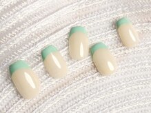 ザ ネイル パーラー 博多駅(The Nail Parlor)/ペールグリーンフレンチ