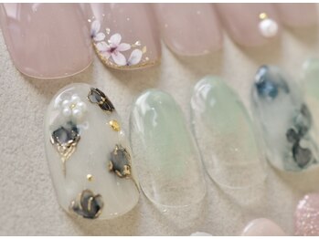 ミリカネイル(mirica nail)/flower design
