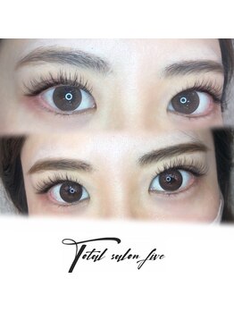 トータルサロン ファイブ(five)/フラットラッシュ120本