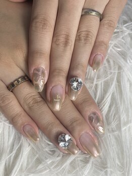 インプレス 鶴見店(Impress)/ミラーグラデーションネイル