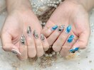 ニュアンスネイル　春ネイル