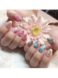 大理石ネイル