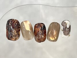 奥行き鉱物ネイル