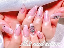 エムズ ネイルサロン(M2)/ピンクちゅるんシンプルネイル